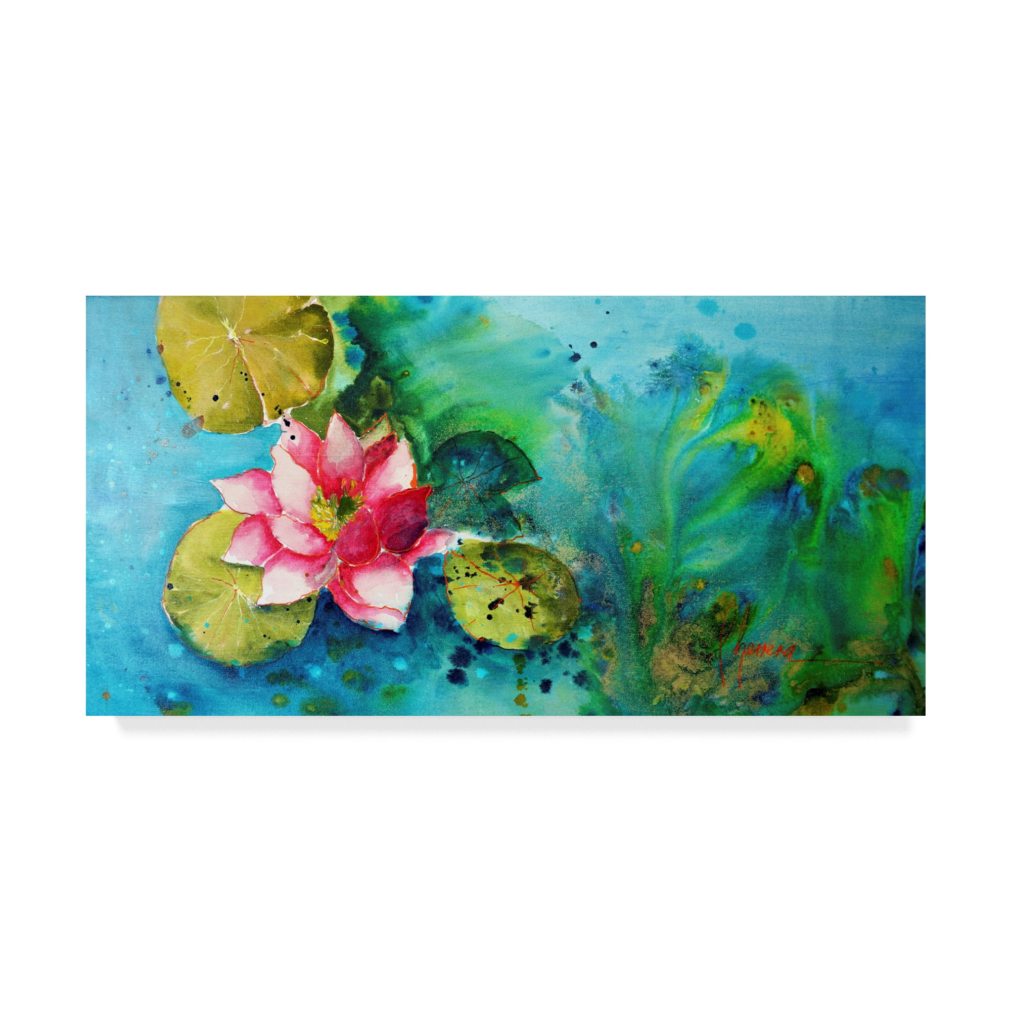 Trademark Fine Art 'Horizontal Flores VI' Canvas Art by Leticia Herrera