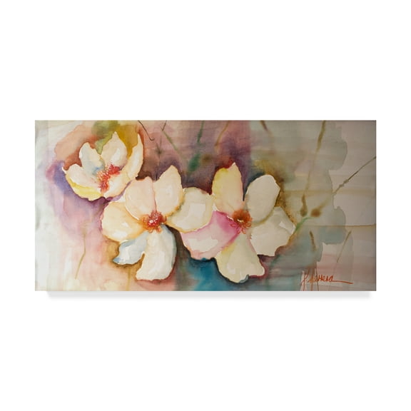 Trademark Fine Art 'Horizontal Flores VII' Canvas Art by Leticia Herrera