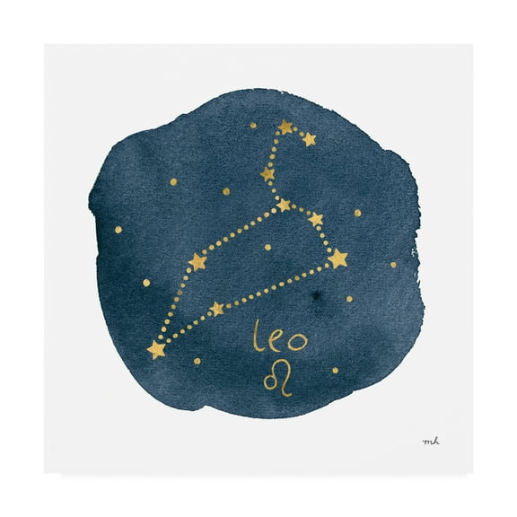 Trademark Fine Art 'Horoscope Leo' Canvas Art by Moira Hershey