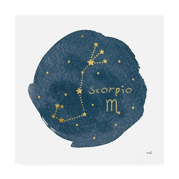 Trademark Fine Art 'Horoscope Scorpio' Canvas Art by Moira Hershey