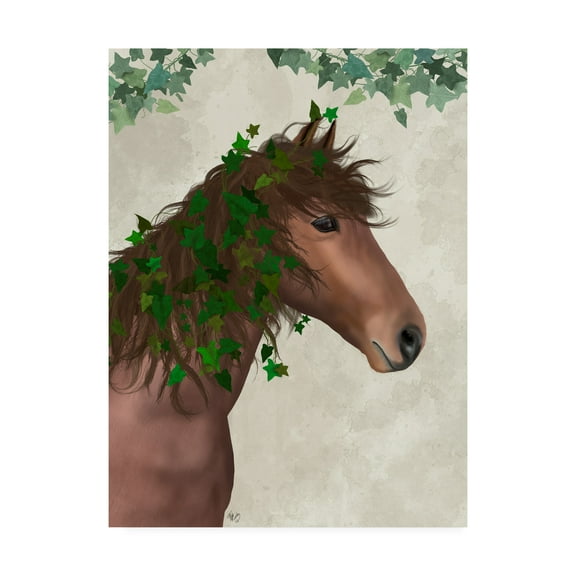 Trademark Fine Art 'Horse Chestnut with Ivy' Canvas Art by Fab Funky