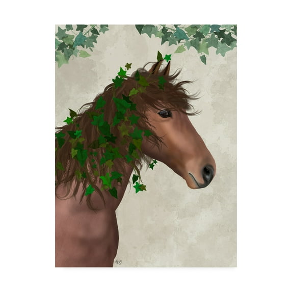 Trademark Fine Art 'Horse Chestnut with Ivy' Canvas Art by Fab Funky