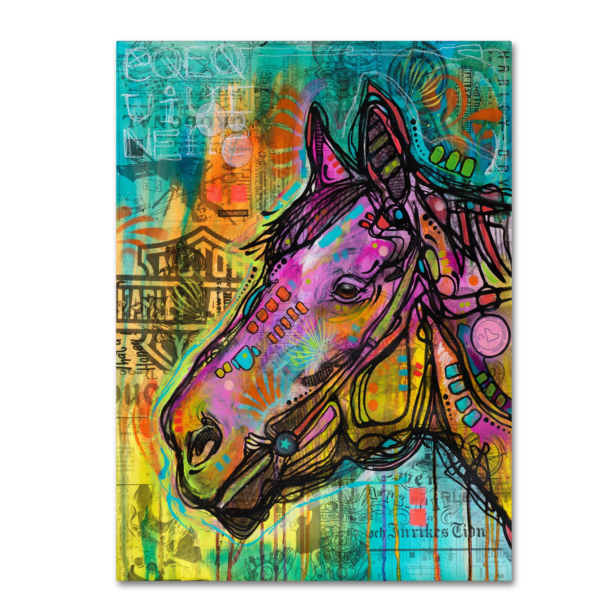 Trademark Fine Art 'Horsepower' Canvas Art by Dean Russo