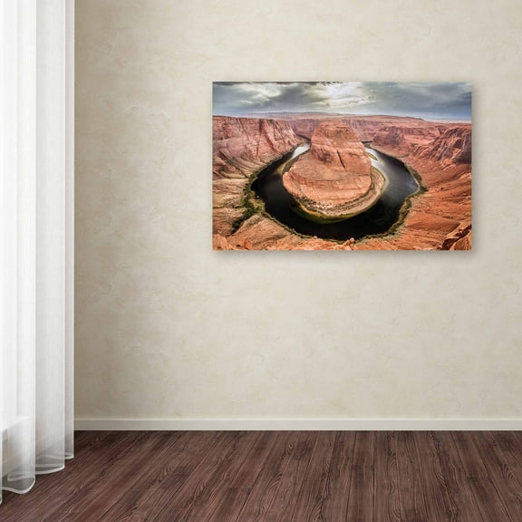 Trademark Fine Art "Horseshoe Bend" Canvas Art by Pierre Leclerc