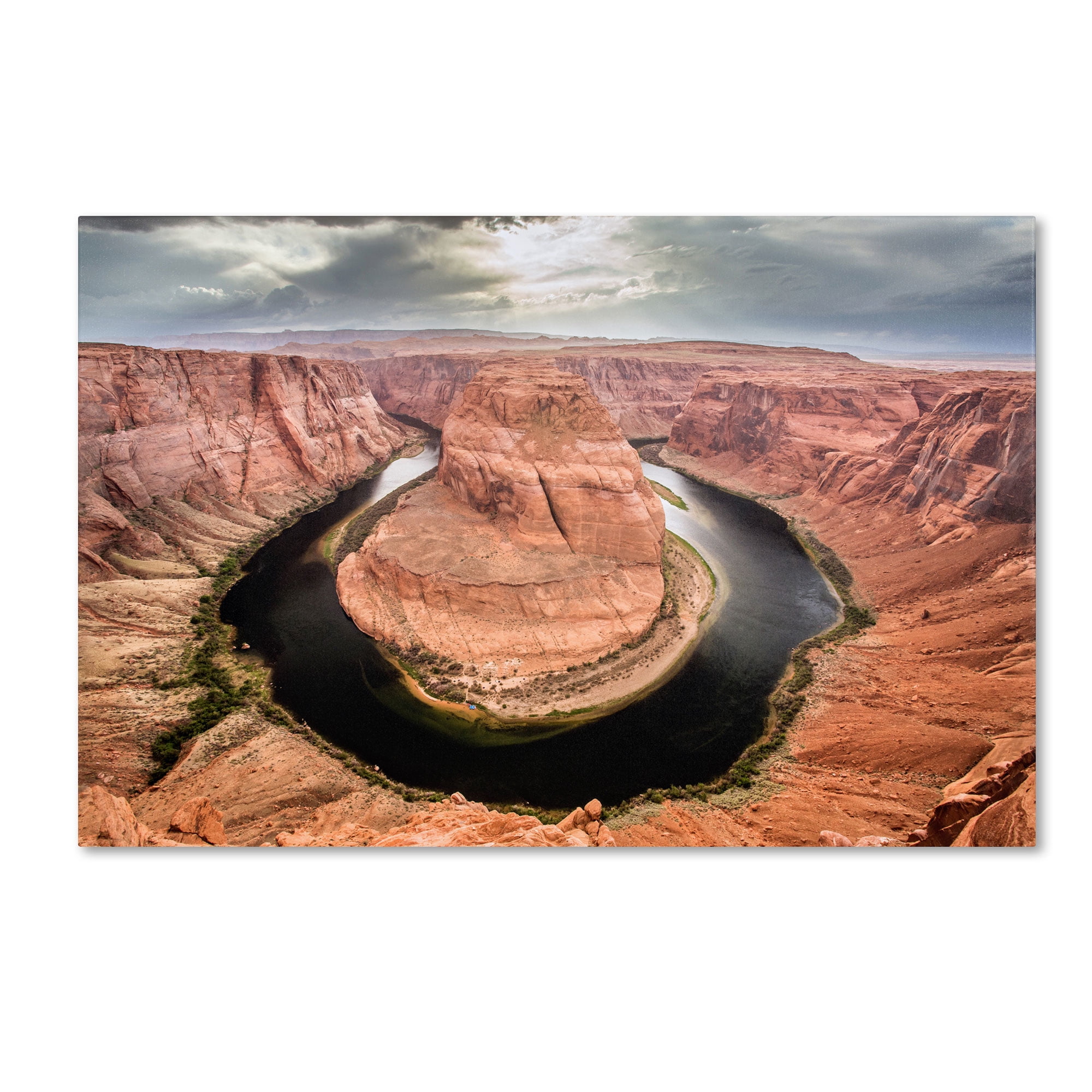 Trademark Fine Art "Horseshoe Bend" Canvas Art by Pierre Leclerc