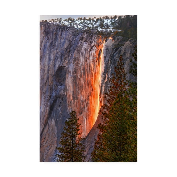Trademark Fine Art 'Horsetail Fall' Canvas Art by John Gavrili