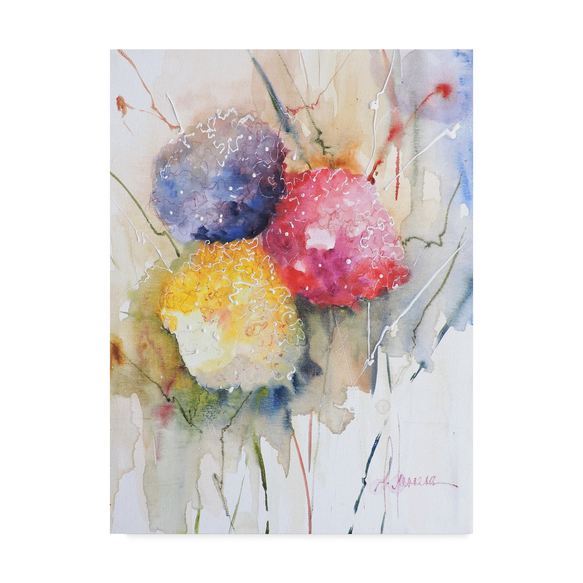 Trademark Fine Art 'Hortenzzia II' Canvas Art by Leticia Herrera