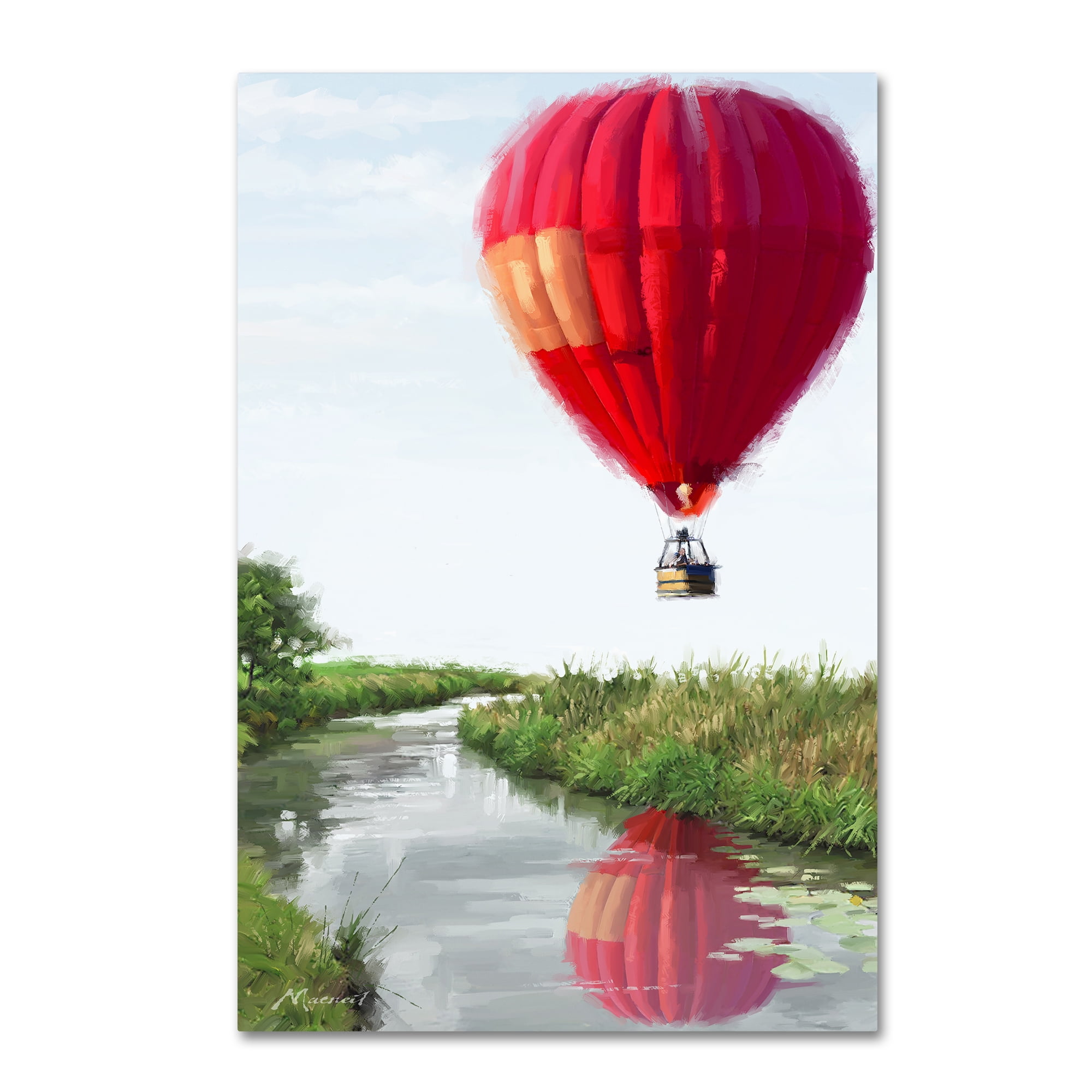 Trademark Fine Art 'Hot Air Balloon' Canvas Art by The Macneil Studio
