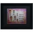 thumbnail image 1 of Trademark Fine Art "Hot Air Balloons, Sweet Girl" Canvas Art by Nicole Dietz Black Matte, Black Frame, 1 of 4