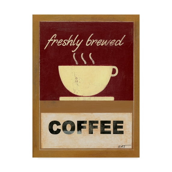 Trademark Fine Art 'Hot Coffee I' Canvas Art by Norman Wyatt