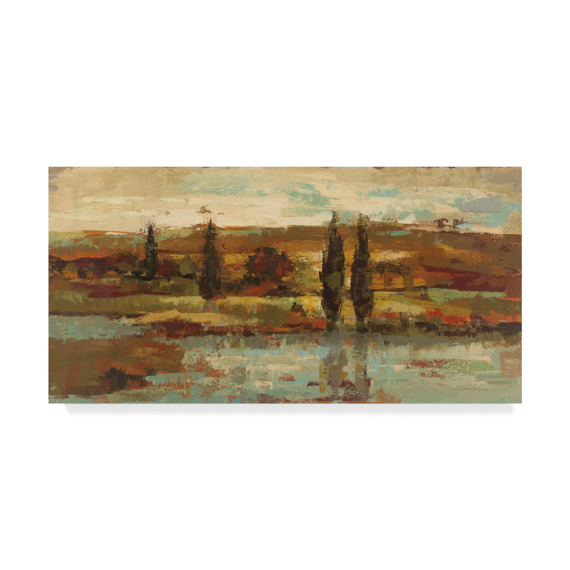 Trademark Fine Art 'Hot Day by the River' Canvas Art by Silvia Vassileva