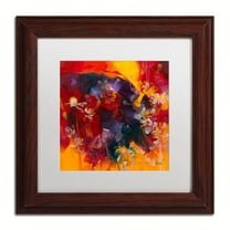 Trademark Fine Art "Hot Nights" Canvas Art by Masters Fine Art, White Matte, Wood Frame