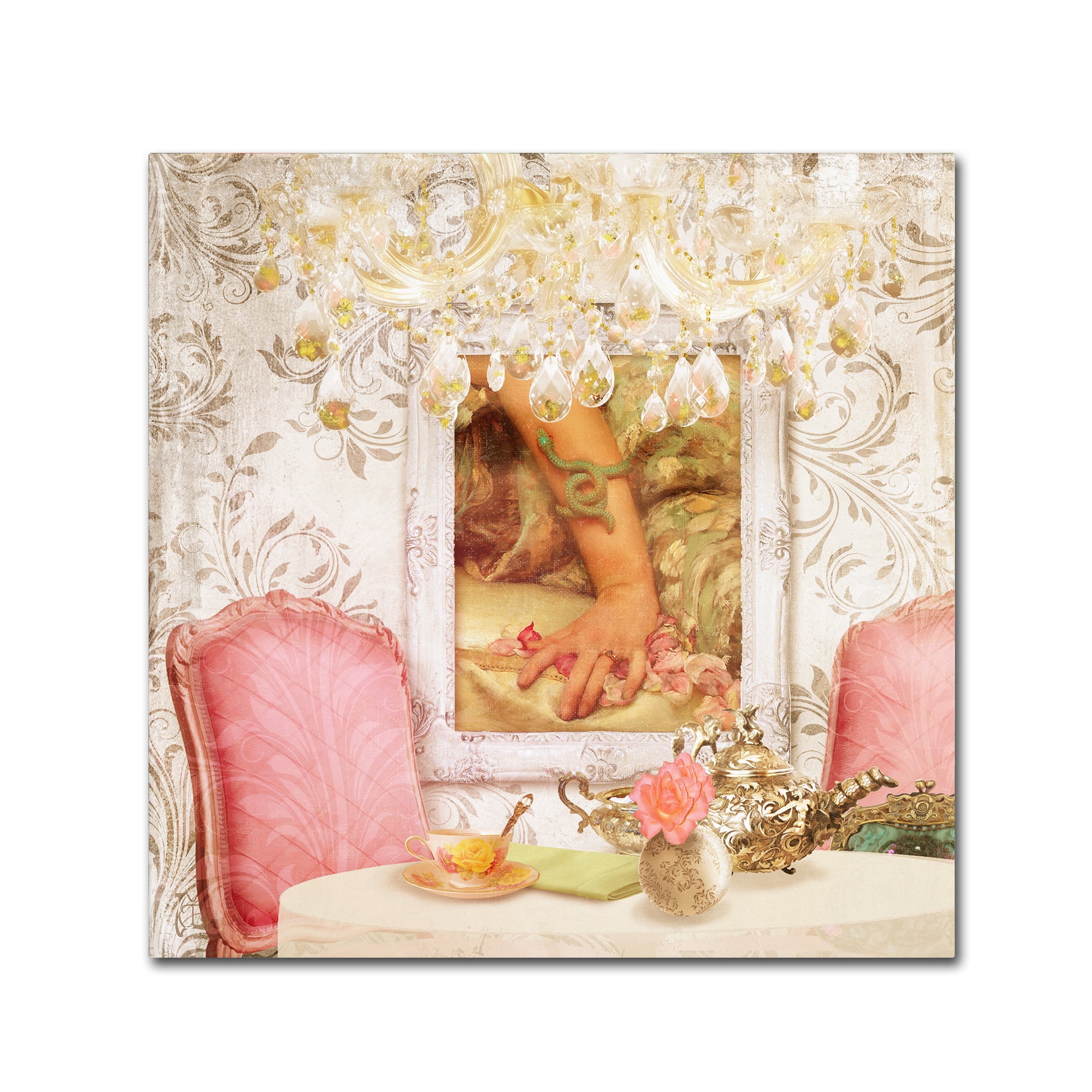 Trademark Fine Art 'Hotel Regina Paris High Tea' Canvas Art by Tina Lavoie