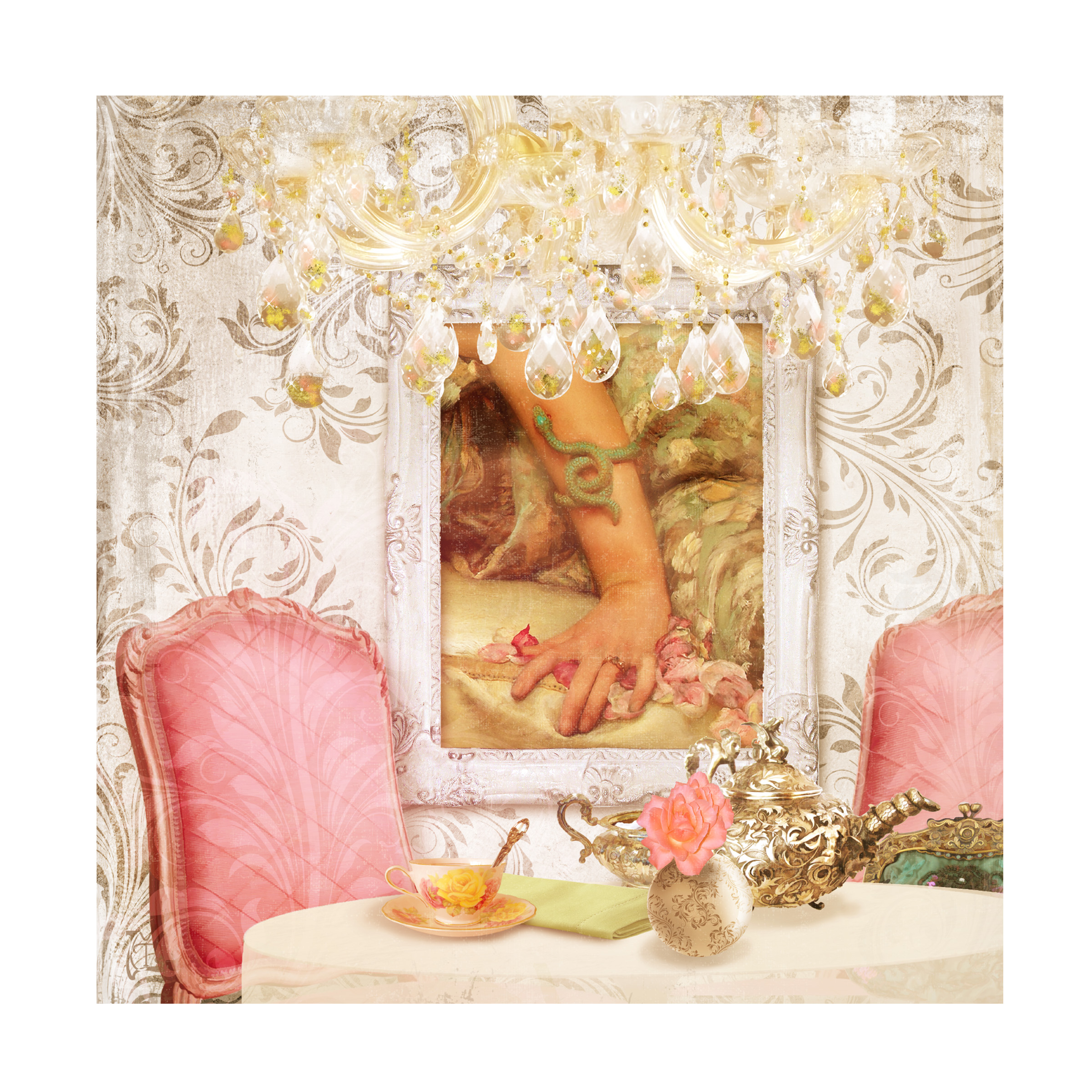Trademark Fine Art 'Hotel Regina Paris High Tea' Canvas Art by Tina Lavoie