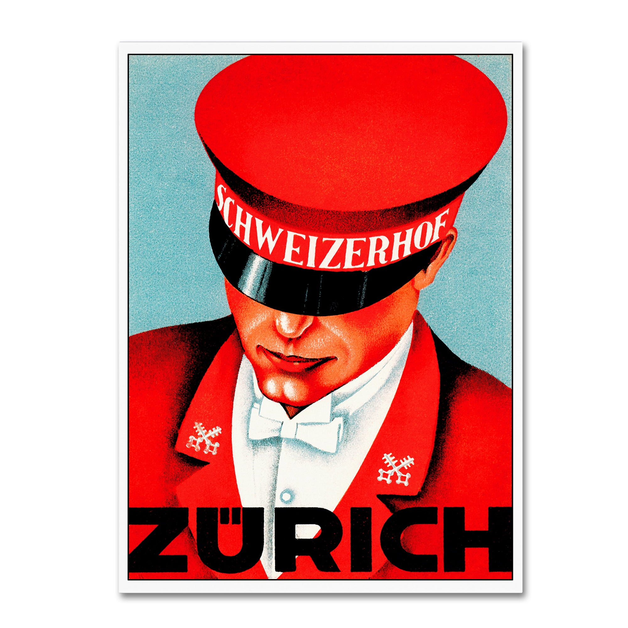 Trademark Fine Art 'Hotel Schweizerhof' Canvas Art by Vintage Lavoie
