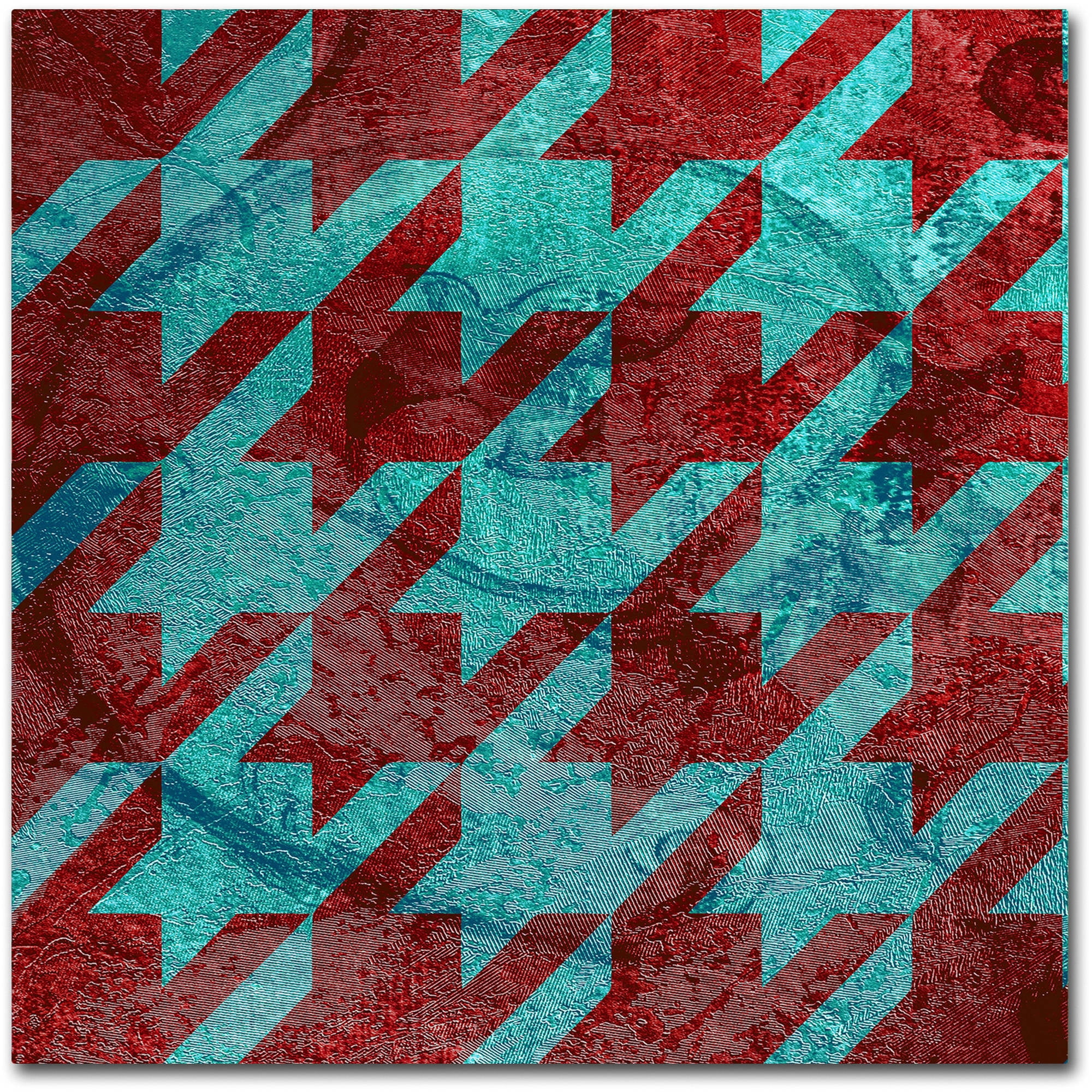 Trademark Fine Art "Houndstooth IV" Canvas Art by Color Bakery