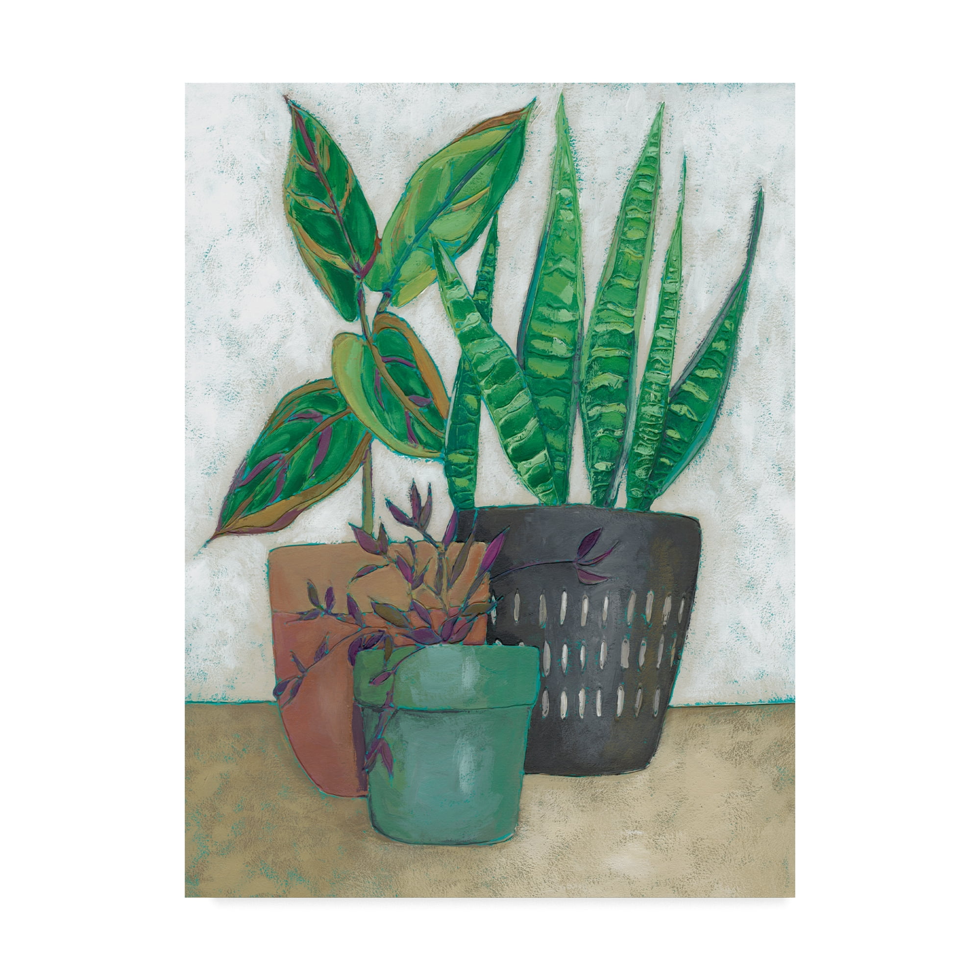 Trademark Fine Art 'House Garden I' Canvas Art by Chariklia Zarris