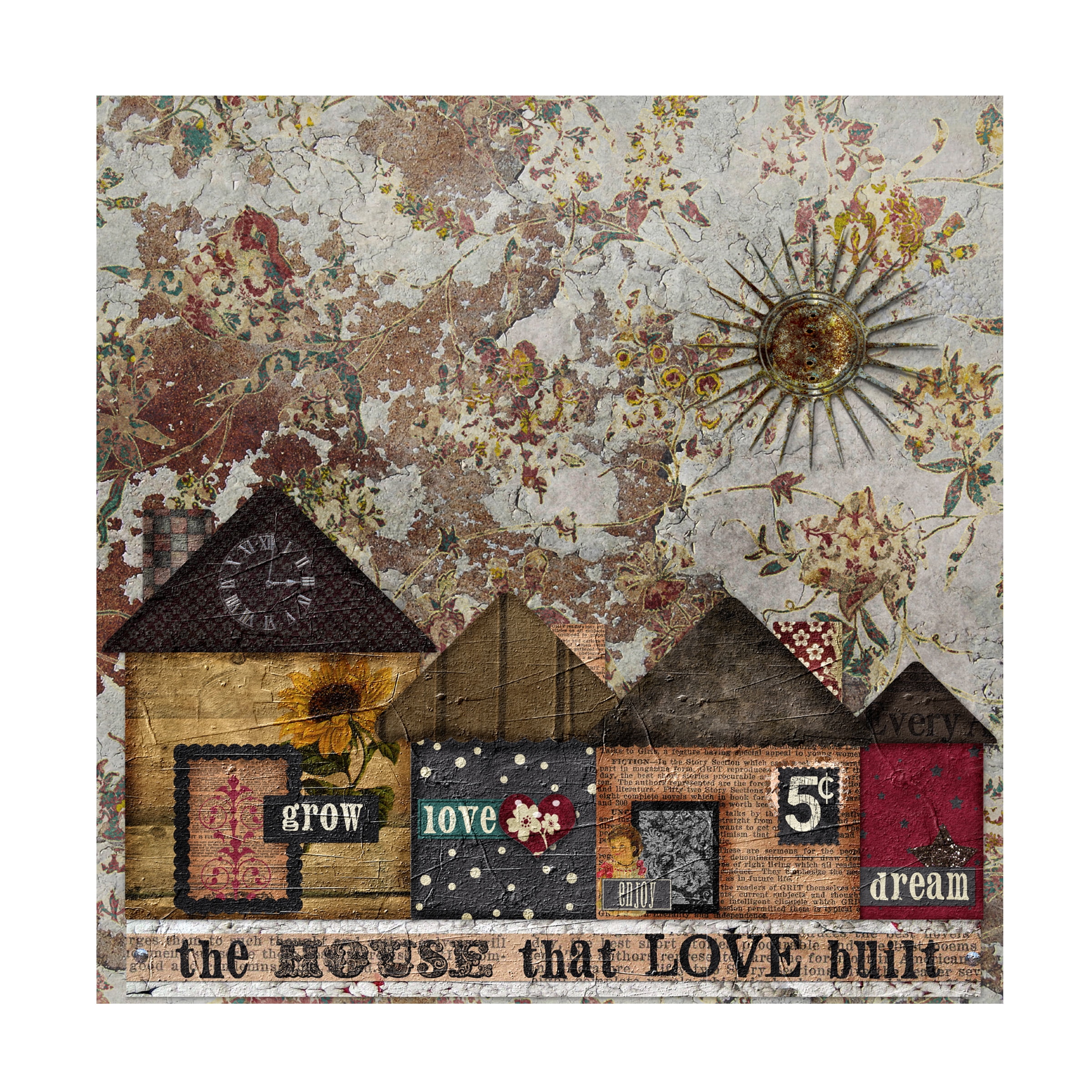 Trademark Fine Art 'House Love Built' Canvas Art by Marcee Duggar