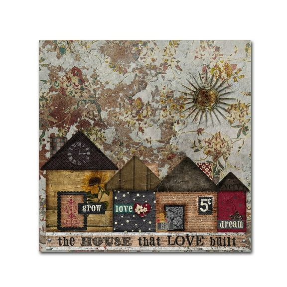 Trademark Fine Art 'House Love Built' Canvas Art by Marcee Duggar