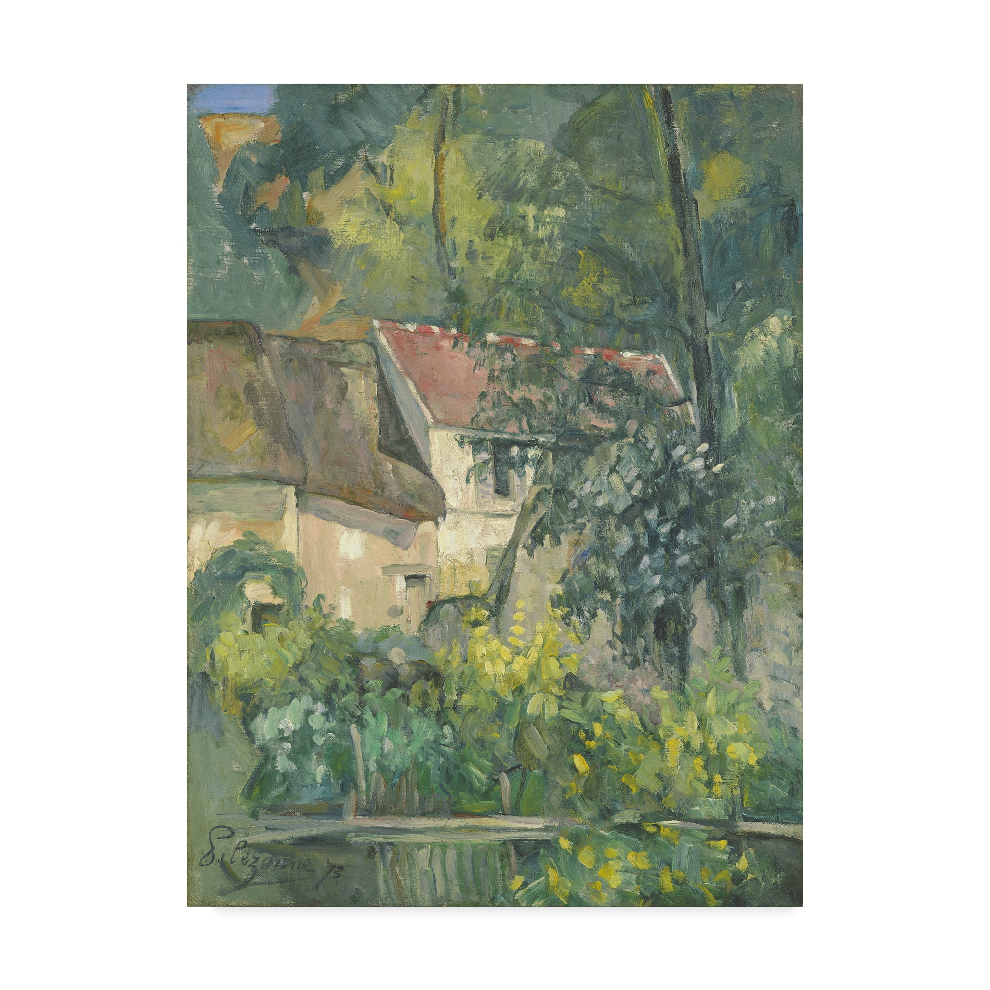 Trademark Fine Art 'House Of Pere Lacroix' Canvas Art by Paul Cezanne