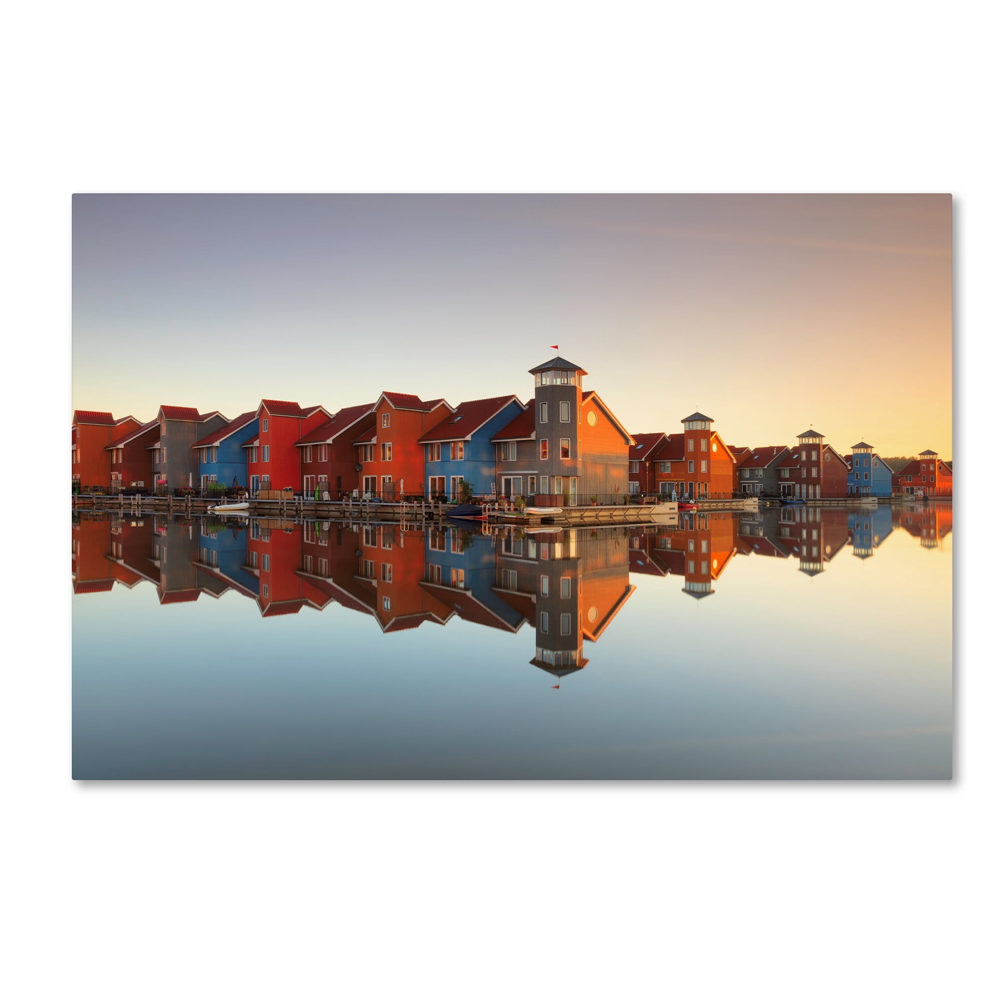 Trademark Fine Art 'House Refelctions' Canvas Art by Fiorenzo Carozzi