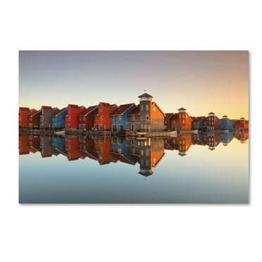 Trademark Fine Art 'House Refelctions' Canvas Art by Fiorenzo Carozzi