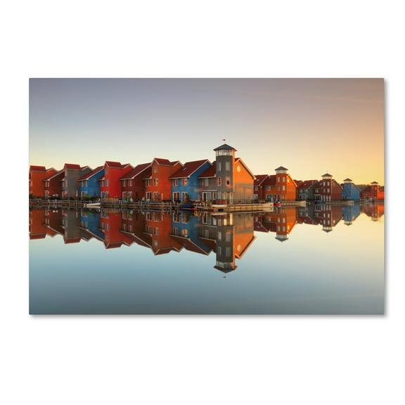 Trademark Fine Art 'House Refelctions' Canvas Art by Fiorenzo Carozzi