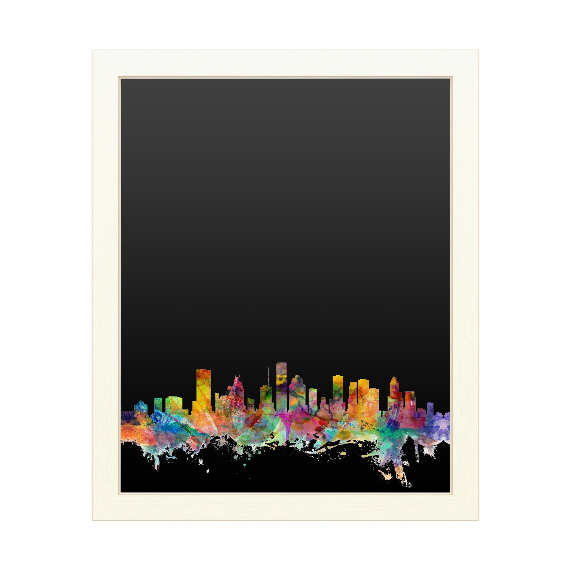 Trademark Fine Art 'Houston Texas Skyline' Chalkboard by Michael Tompsett