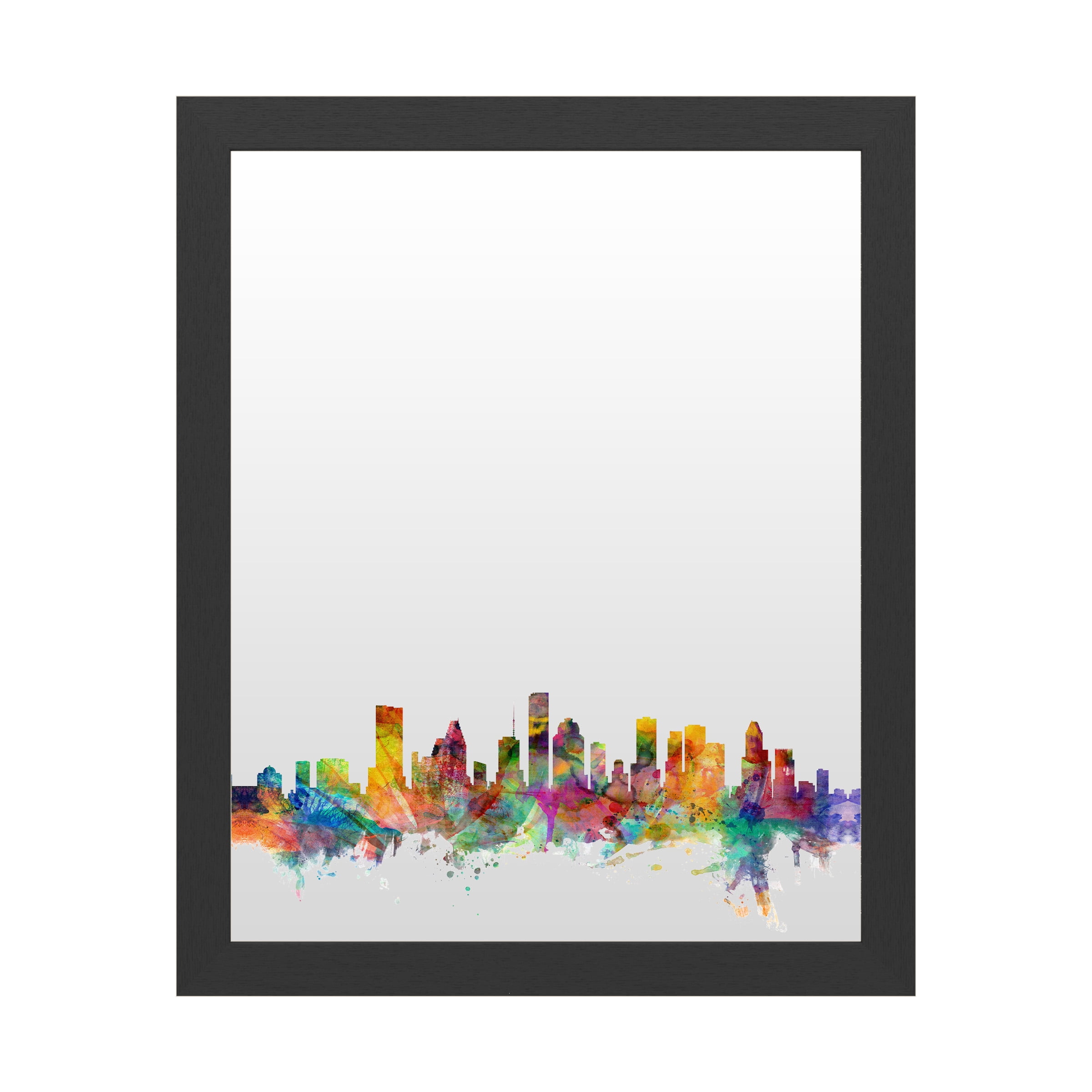 Trademark Fine Art 'Houston Texas Skyline' Markerboard by Michael Tompsett