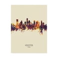 thumbnail image 1 of Trademark Fine Art 'Houston Texas Skyline Portrait III' Canvas Art by Michael Tompsett, 1 of 3
