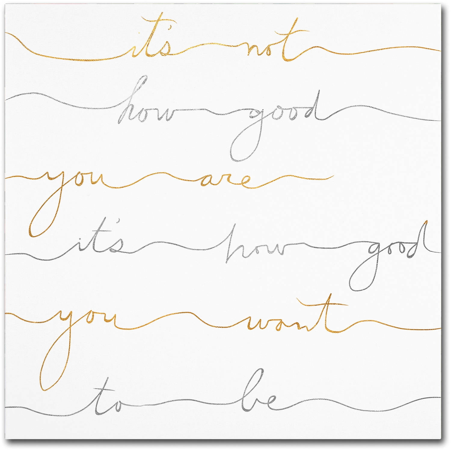 Trademark Fine Art "How Good Silver And Gold" Canvas Art by Lisa Powell Braun
