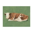 thumbnail image 1 of Trademark Fine Art 'How Now Brown Cow I' Canvas Art by Emma Scarvey, 1 of 3