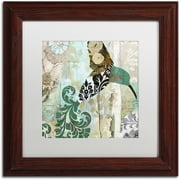 Trademark Fine Art "Hummingbird Batik I" Canvas Art by Color Bakery White Matte, Wood Frame