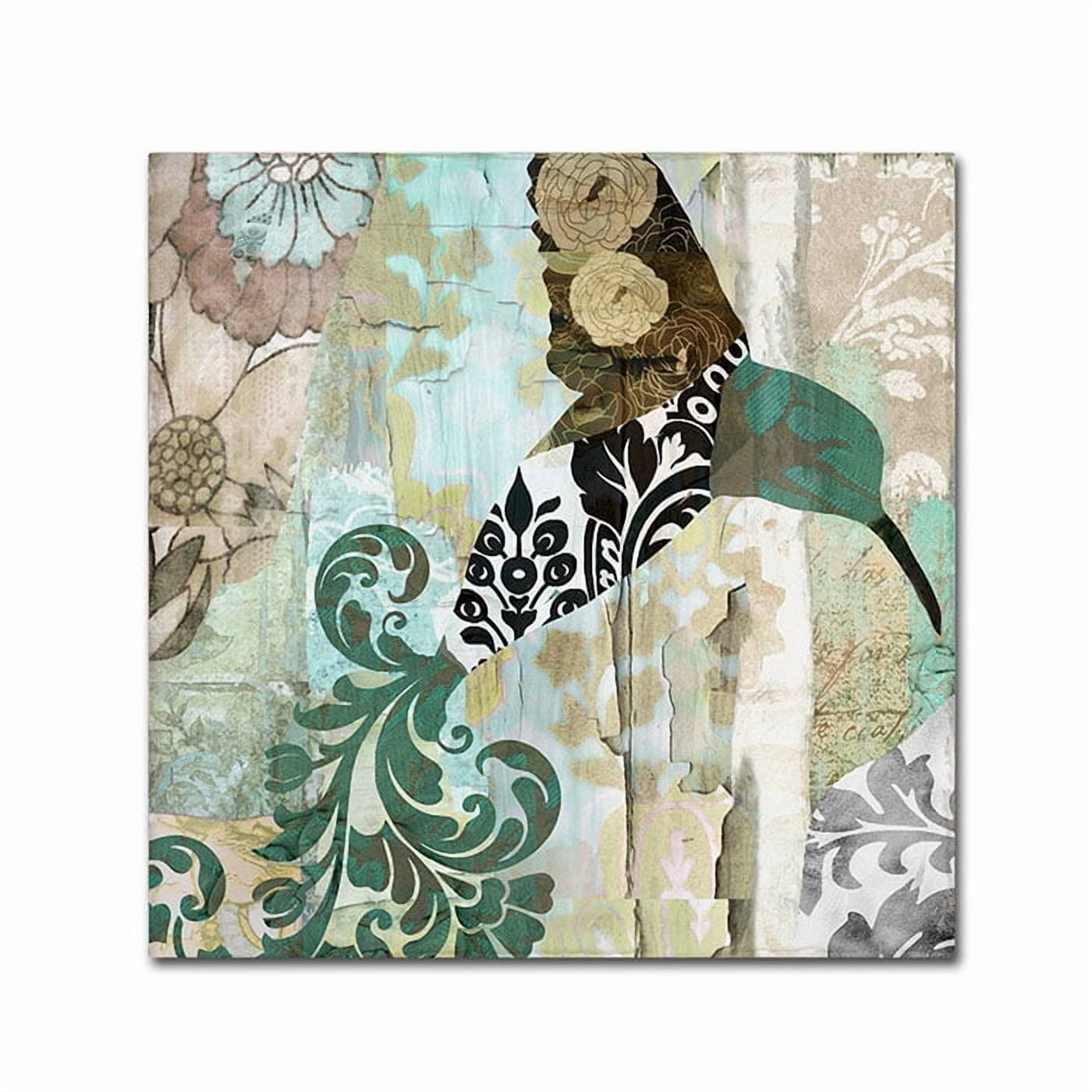 Trademark Fine Art "Hummingbird Batik I" Canvas Art by Color Bakery