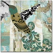 Trademark Fine Art "Hummingbird Batik II" Canvas Art by Color Bakery