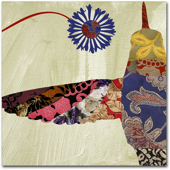 Trademark Fine Art "Hummingbird Brocade I" Canvas Art by Color Bakery