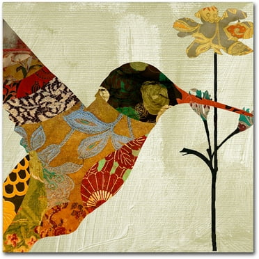 Trademark Fine Art "Hummingbird Brocade III" Canvas Art by Color Bakery