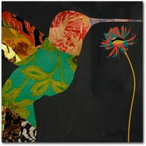 Trademark Fine Art "Hummingbird Brocade IV" Canvas Art by Color Bakery