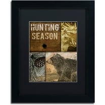 Trademark Fine Art "Hunting Season IV" Canvas Art by Color Bakery Black Matte, Black Frame