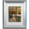 thumbnail image 1 of Trademark Fine Art "Hunting Season IV" Canvas Art by Color Bakery White Matte, Silver Frame, 1 of 1