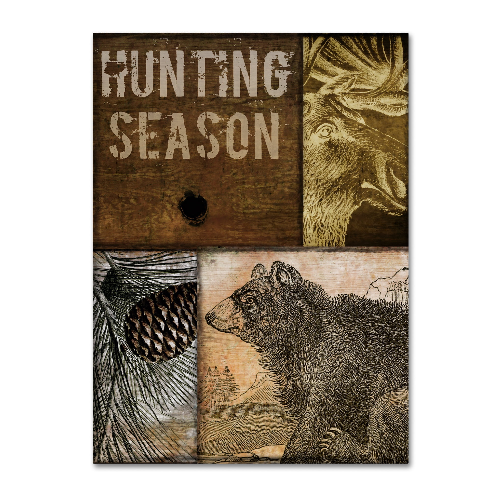Trademark Fine Art "Hunting Season IV" Canvas Art by Color Bakery
