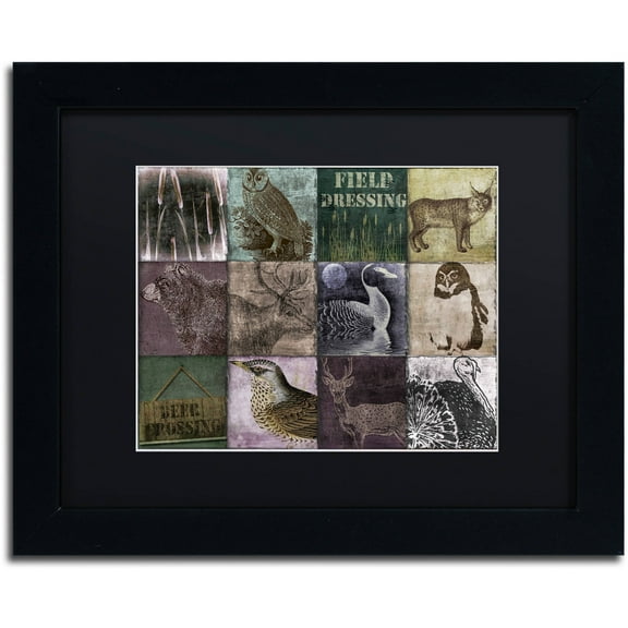 Trademark Fine Art "Hunting Season VI" Canvas Art by Color Bakery Black Matte, Black Frame