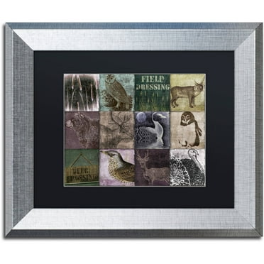 Trademark Fine Art "Hunting Season VI" Canvas Art by Color Bakery Black Matte, Silver Frame