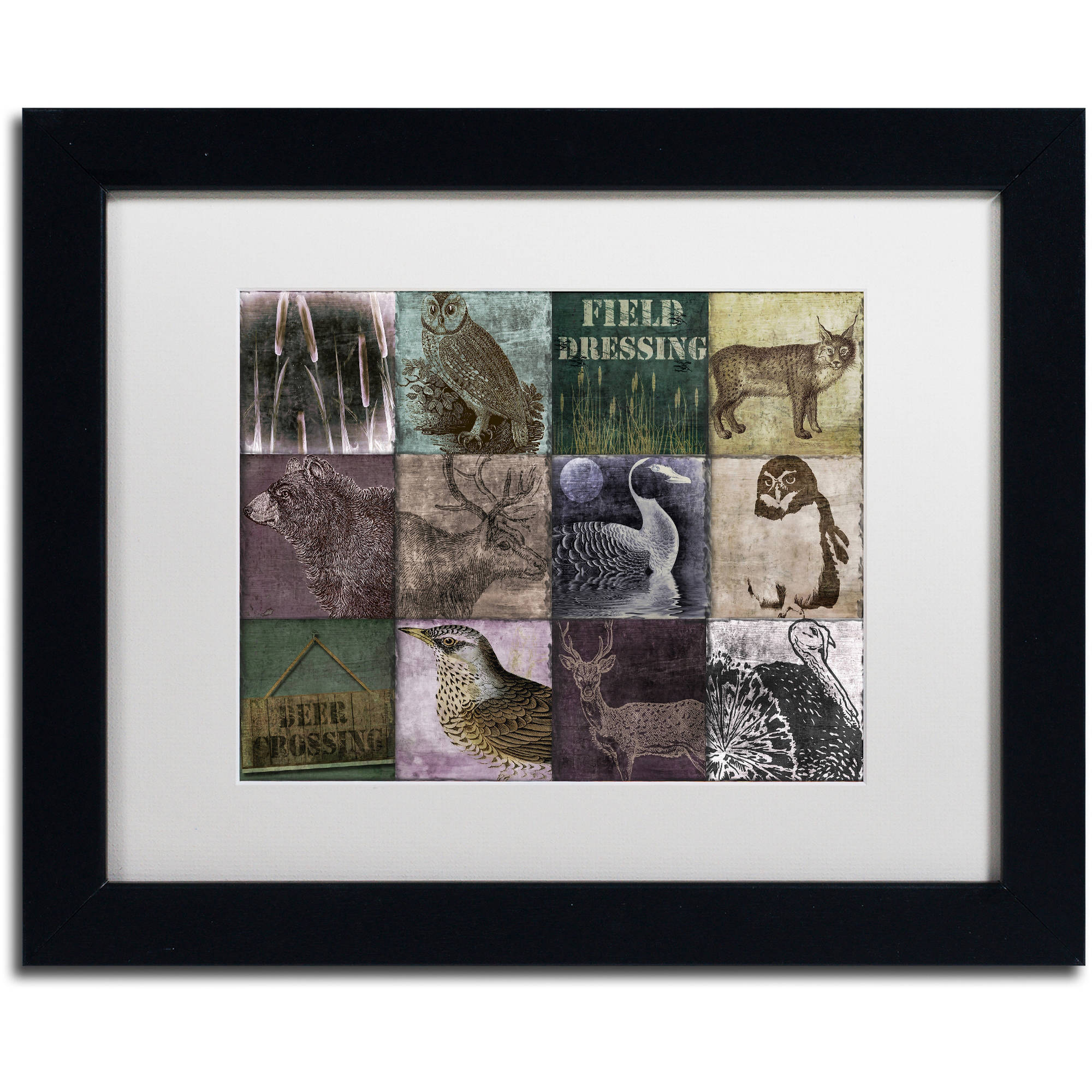 Trademark Fine Art "Hunting Season VI" Canvas Art by Color Bakery White Matte, Black Frame