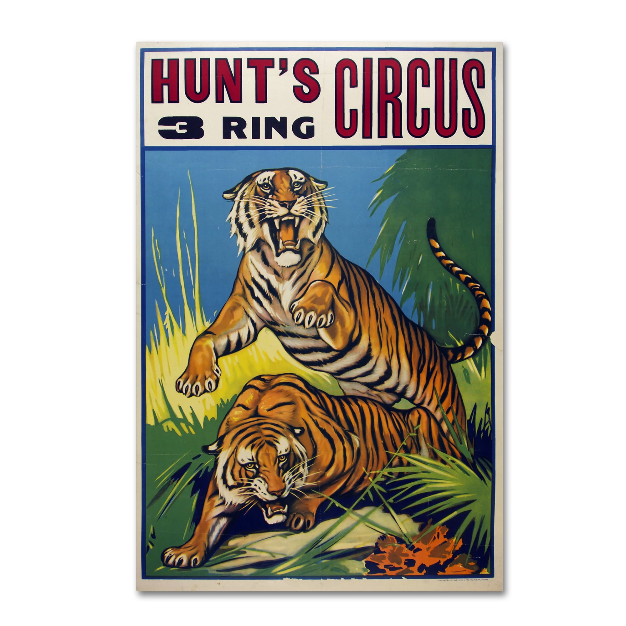 Trademark Fine Art 'Hunts Circus' Canvas Art by Vintage Apple Collection