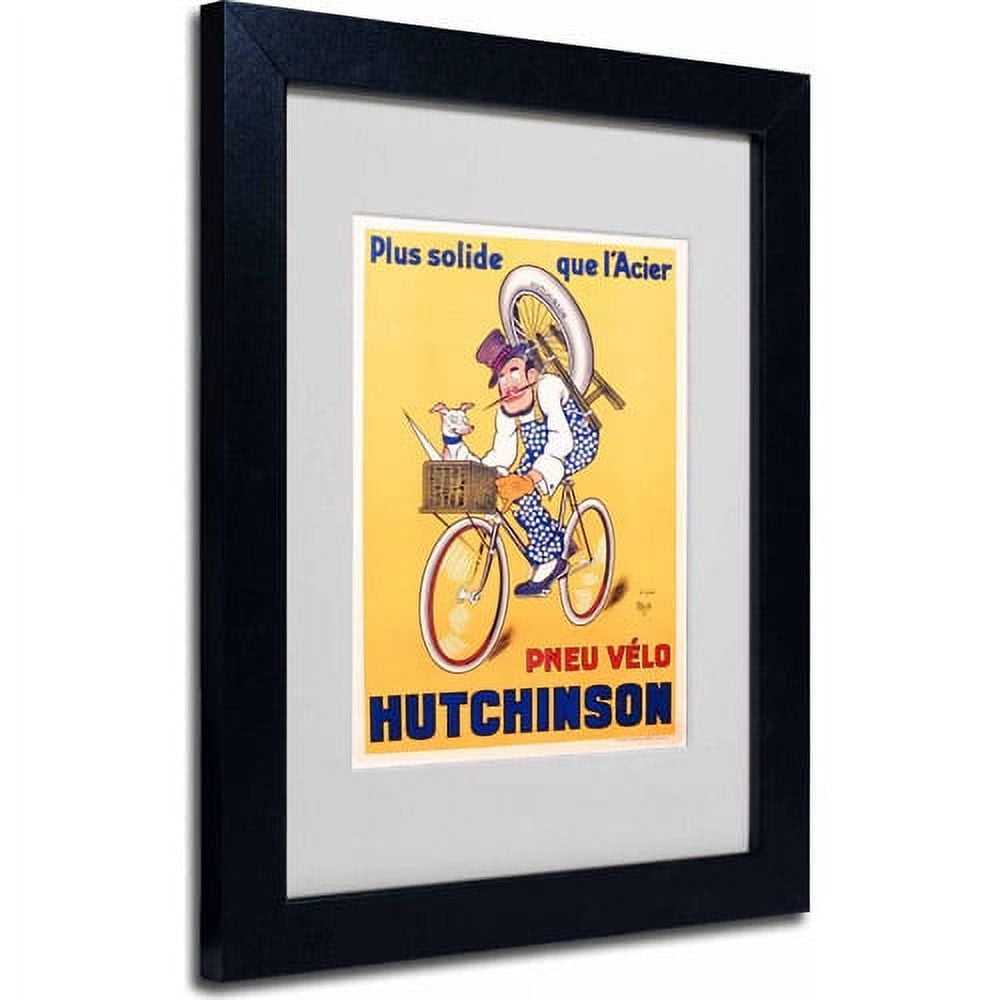 Trademark Fine Art "Hutchinson Tires 1937" Canvas Art by Mitch Liebeaux, Black Frame