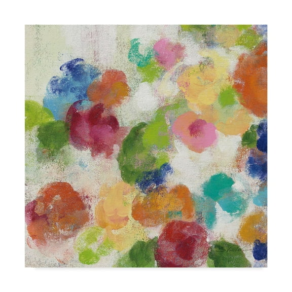 Trademark Fine Art 'Hydrangea Bouquet I Square I' Canvas Art by Silvia Vassileva