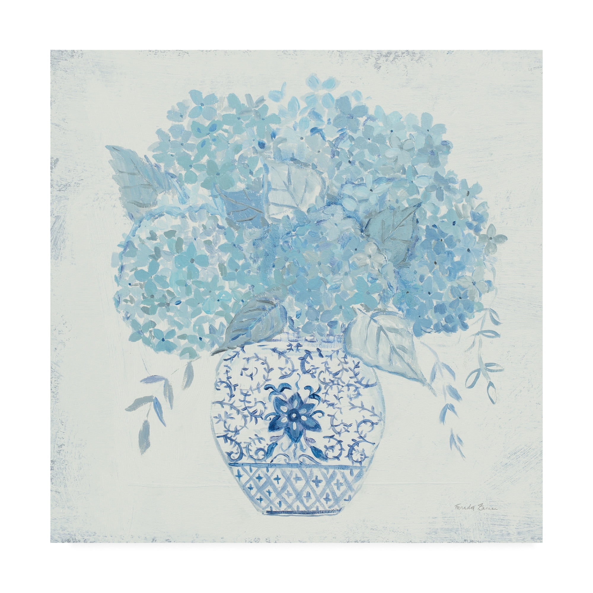 Trademark Fine Art 'Hydrangea Fun' Canvas Art by Farida Zaman