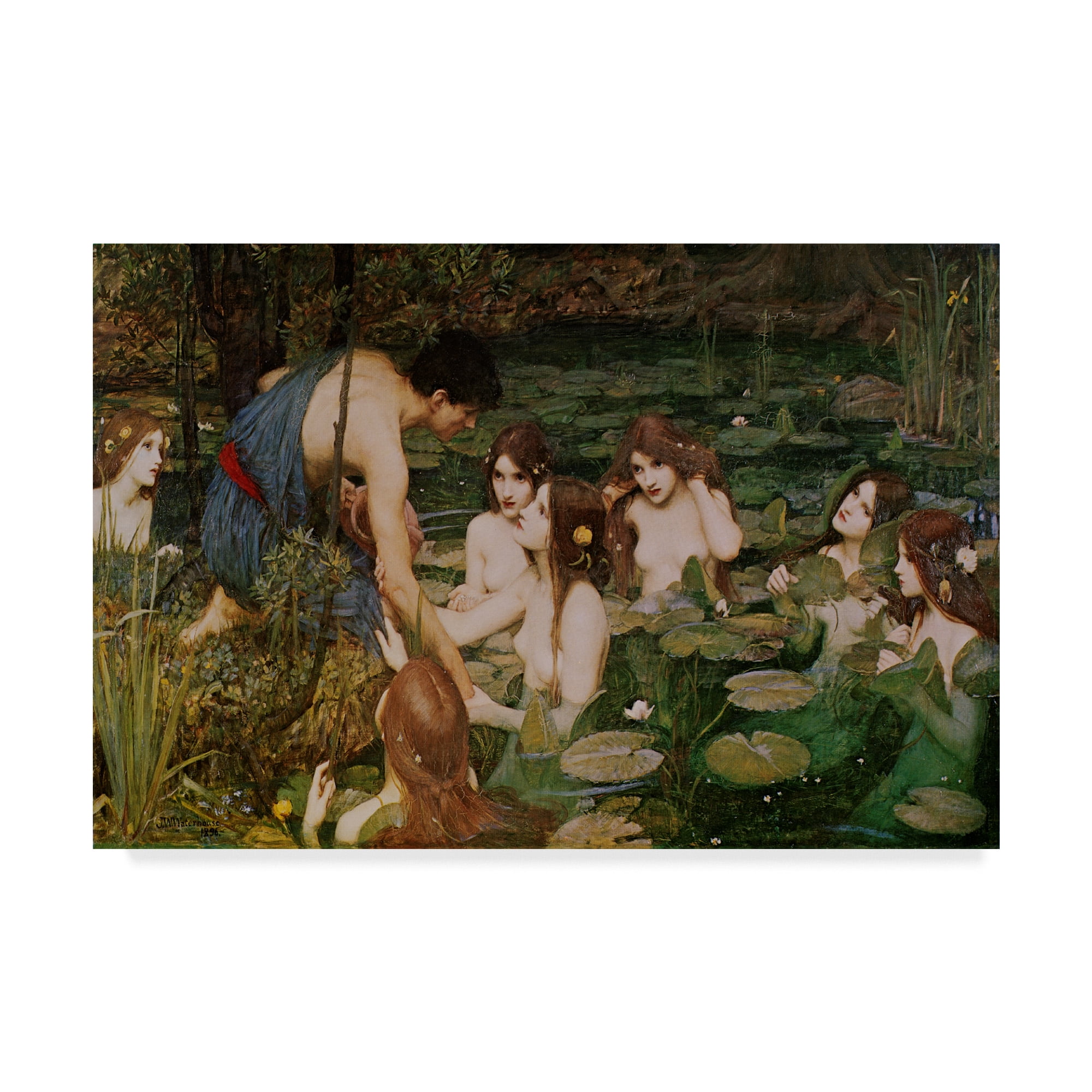 Trademark Fine Art 'Hylas & The Nymphs' Canvas Art by Masters Collection