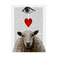 thumbnail image 1 of Trademark Fine Art 'I Heart Ewe' Canvas Art by Fab Funky, 1 of 3